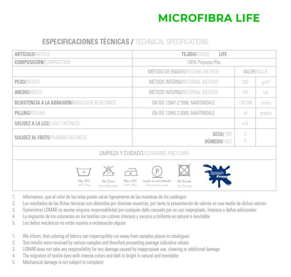 Tapizado MICROFIBRA LIFE - Imagen 3